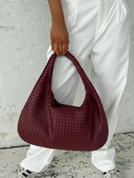 HAZEL | WOVEN LEATHER BAG