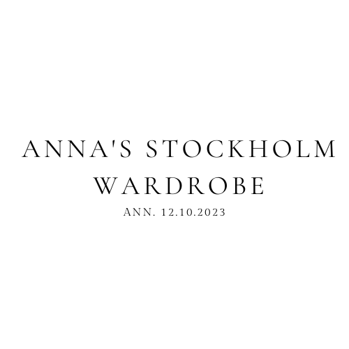 Anna's Stockholm Wardrobe